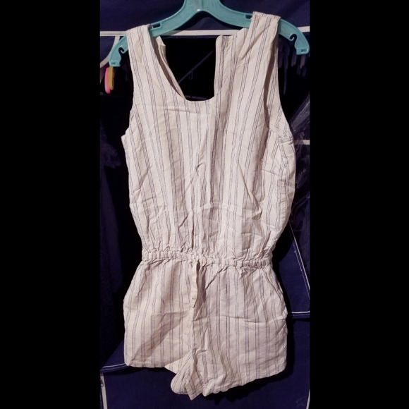 Albionfit linen stripe romper - Picture 2 of 5